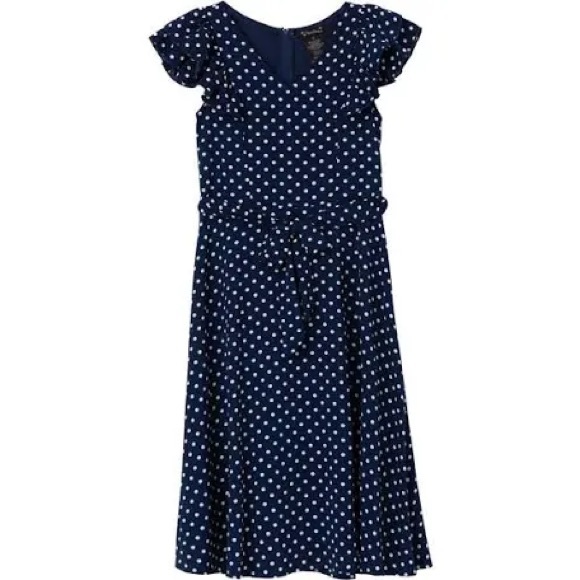 Speechless Kids’ Polka Dot Belted Maxi Dress - Picture 14 of 16